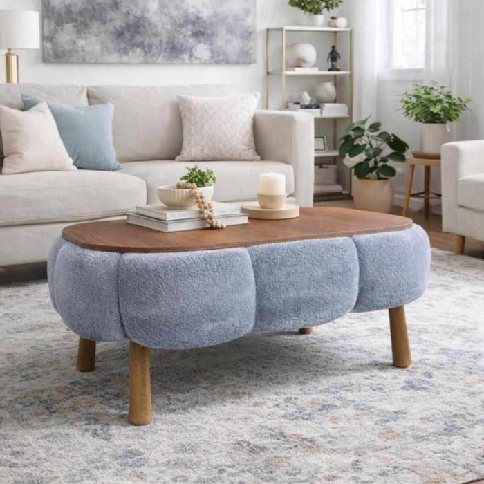 Atelier Del Sofa Papatya - Mesa de Café Gris Atelier Del Sofa Papatya - Mesa de Café Gris